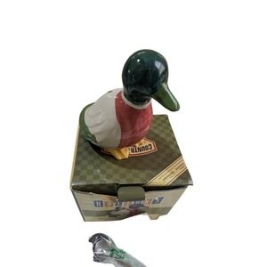 Country Living Kitchen Notions Mallard Duck Ceramic Measuring Spoon Holder Boxed